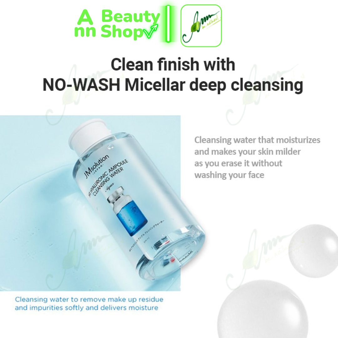 Nước Tẩy Trang Hyaluronic Ampoule JM Solution H9 850ml