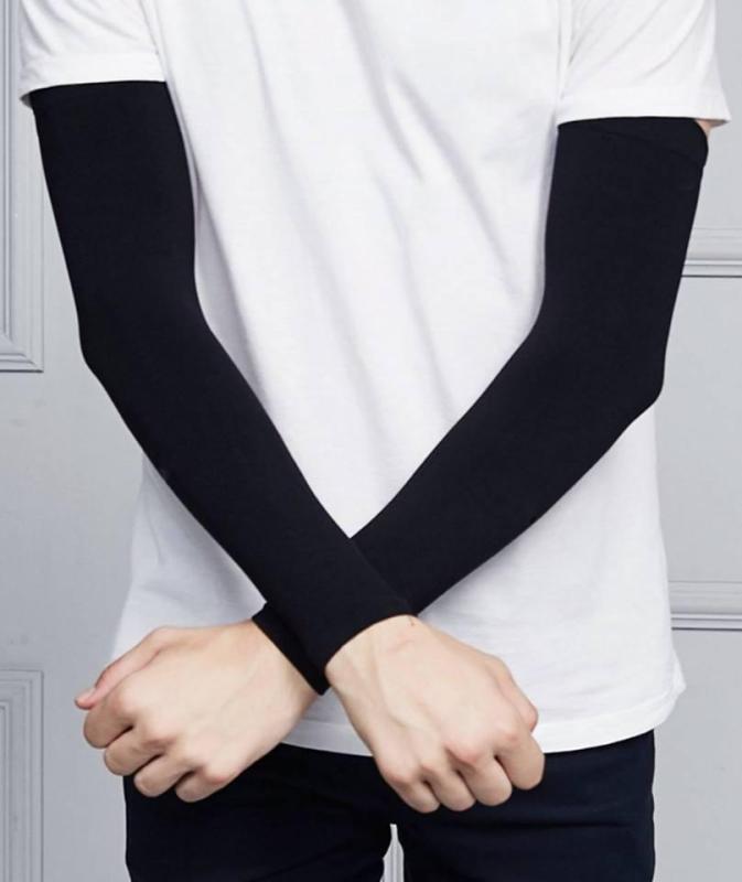 [HCM]Găng tay chống nắng nam nữ chống tia UV xỏ ngón được làm mát da Hàn Quốc chính hiệu (nhiều màu 2 ống tay)