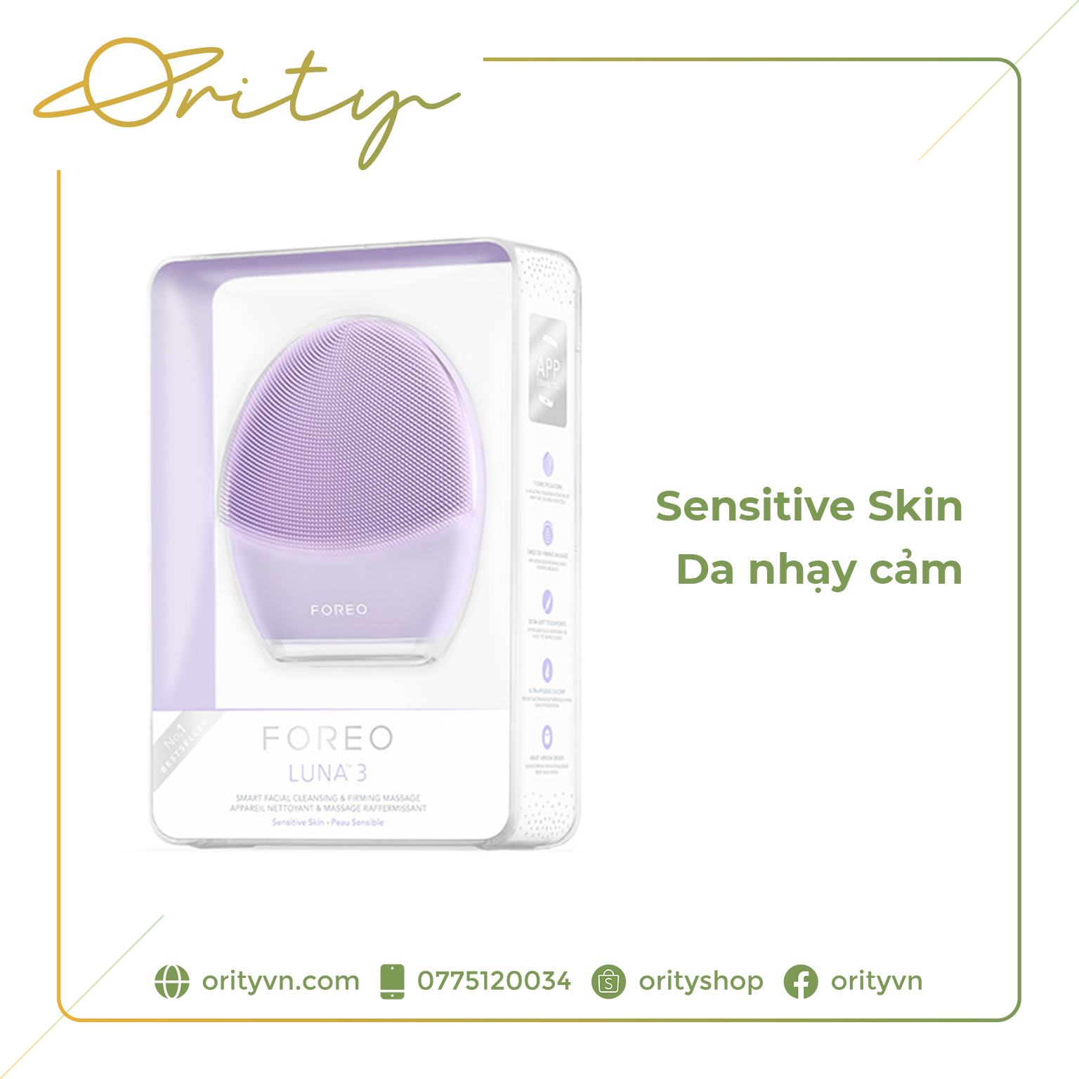 [Chính Hãng] Máy rửa mặt thông minh Foreo Luna 3