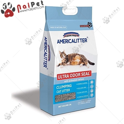 Cát Vệ Sinh Cát Đất Sét Cho Mèo America Litter 10L