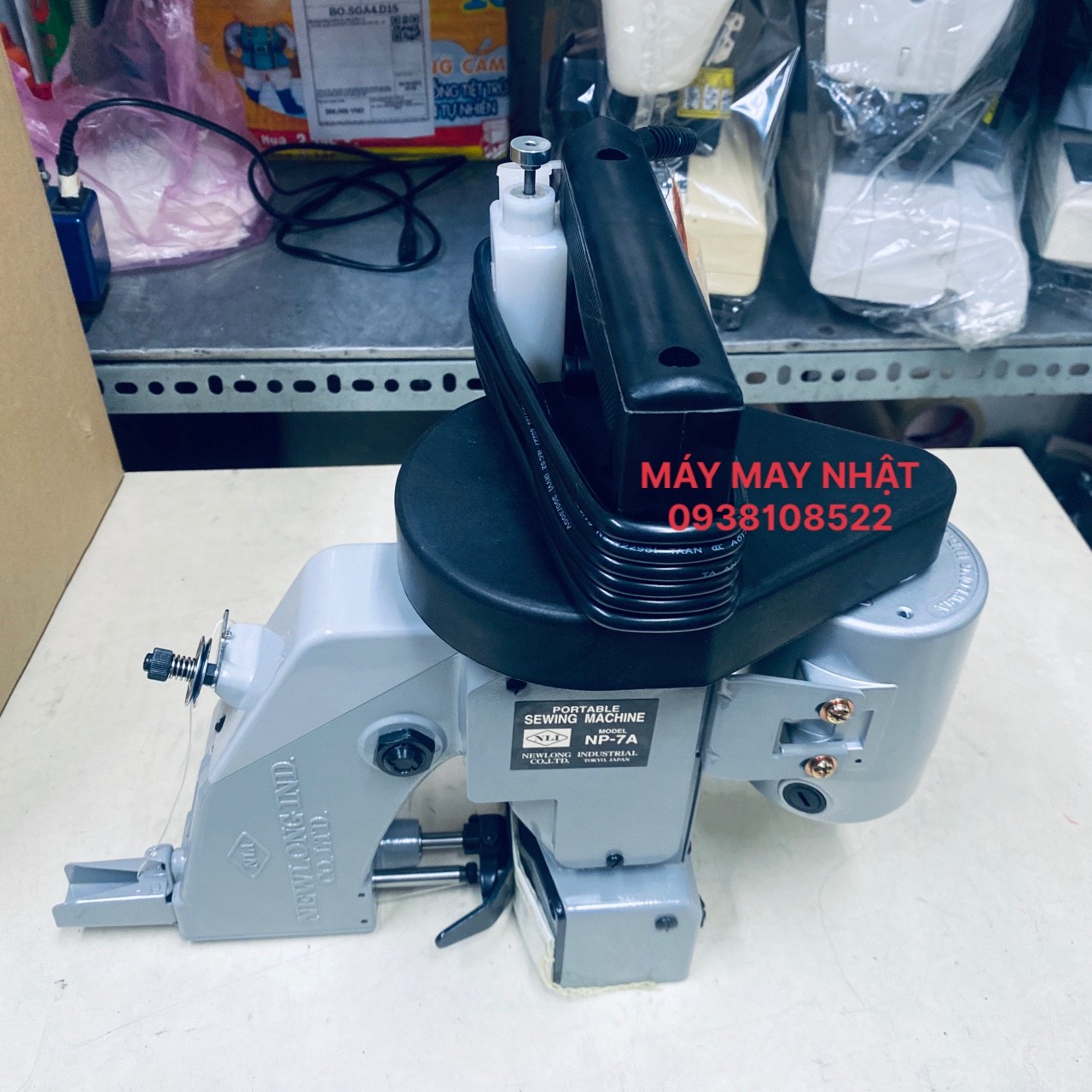 MÁY MAY KHÂU BAO CẦM TAY NHẬT NEWLONG NP-7