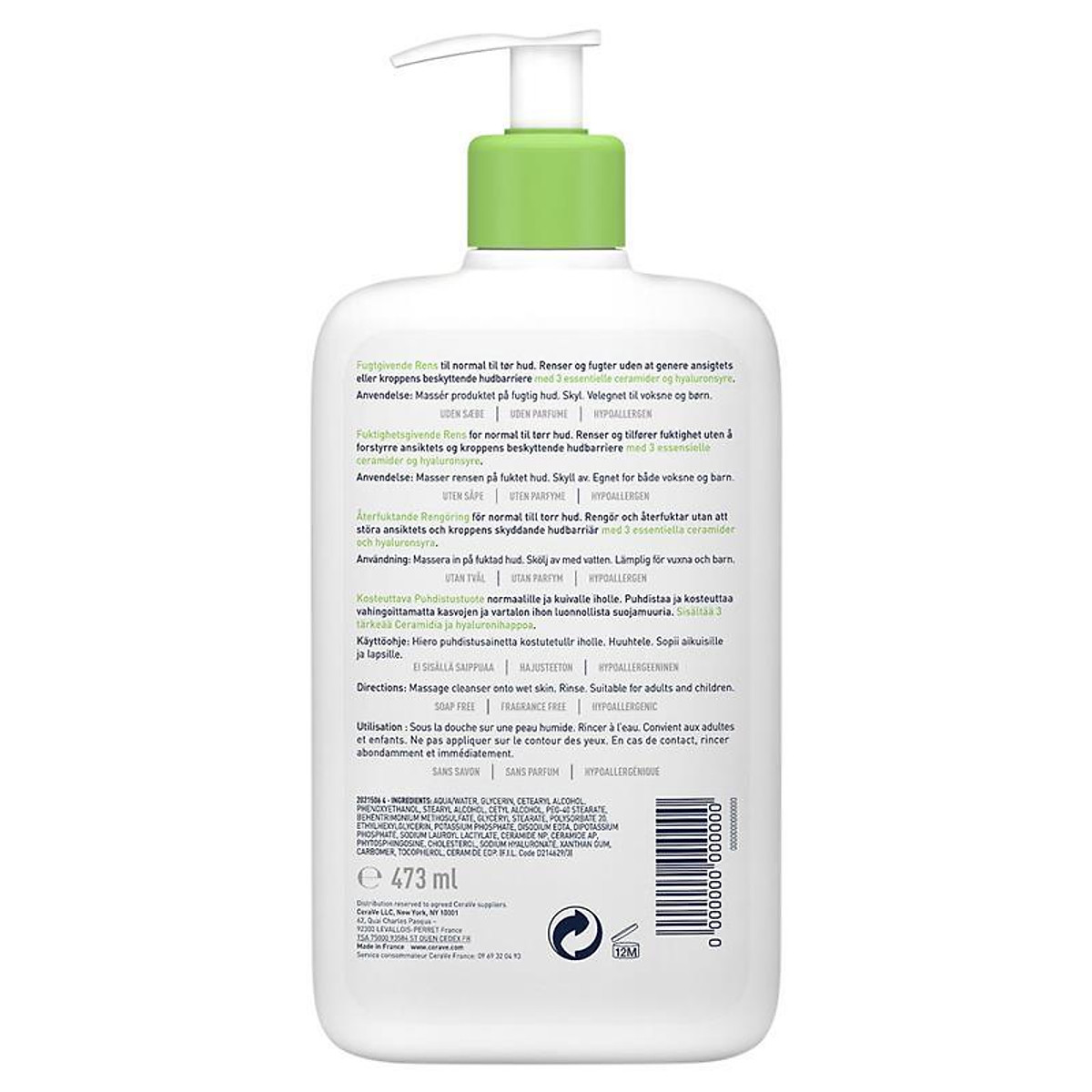 Sữa Rửa Mặt CeraVe Hydrating Cleanser 473ml
