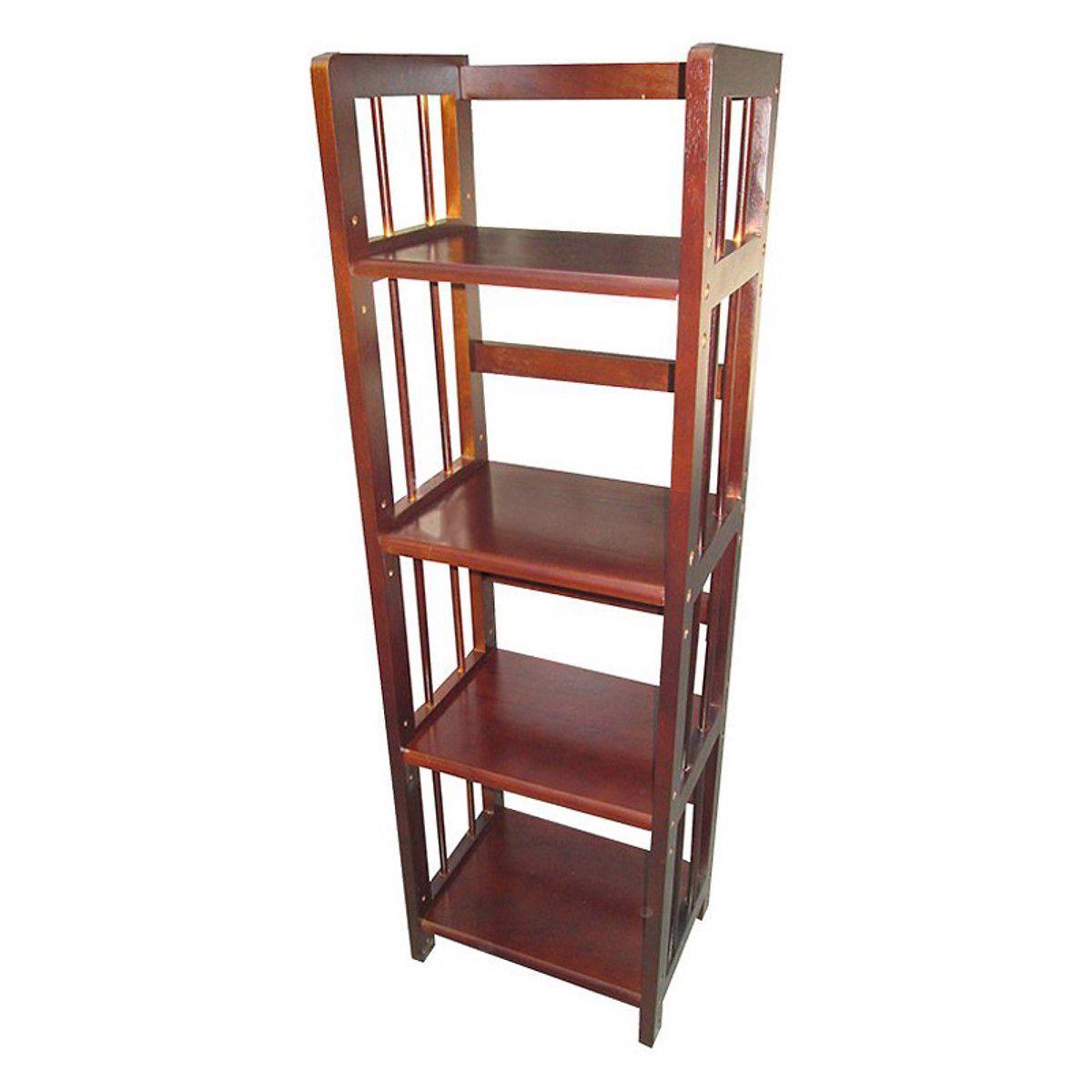 KỆ SÁCH GỖ CAO SU 4 TẦNG DÀI 40