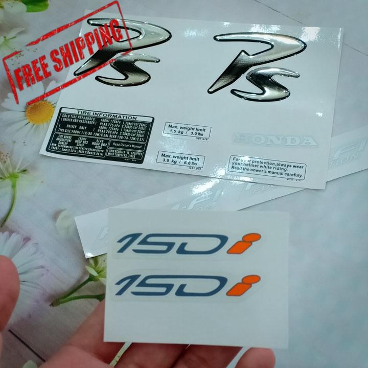 [Ở ĐÂU CŨNG KHÔNG MẤT SHIP] Tân trang ngay xế yêu với bộ tem nổi PS 150i cho xe như mới FS260