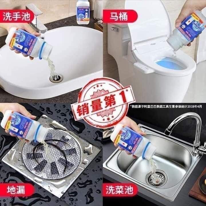 Bột thông cống tắt đường cống