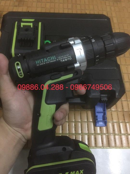 Máy Khoan Pin HITACHI 26v Có Búa ( Hàng 5 Cell Pin )