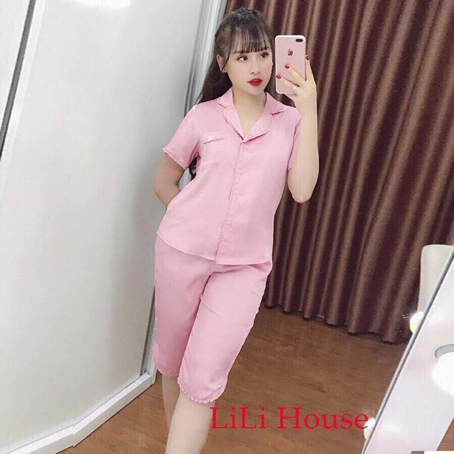 [HCM]ĐỒ BỘ LỬNG PHI LỤA MẶC NHÀ THỜI TRANG CAO CẤP LULY FASHION L1237