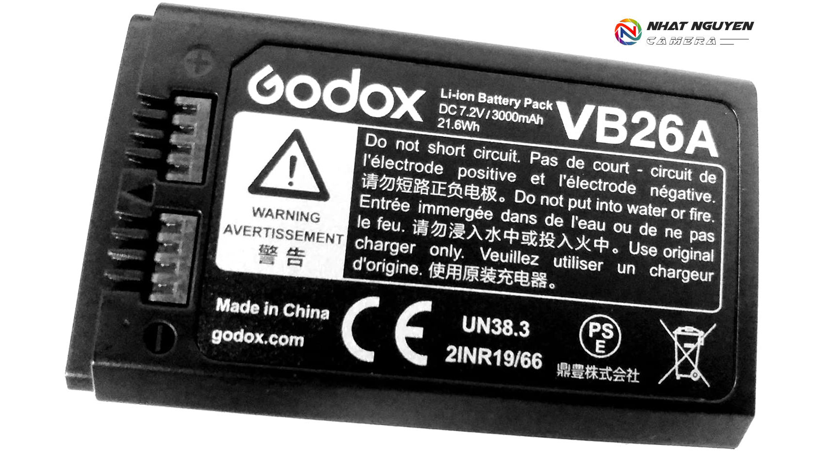 Pin Godox VB26A cho Flash Godox V1, Godox V860III