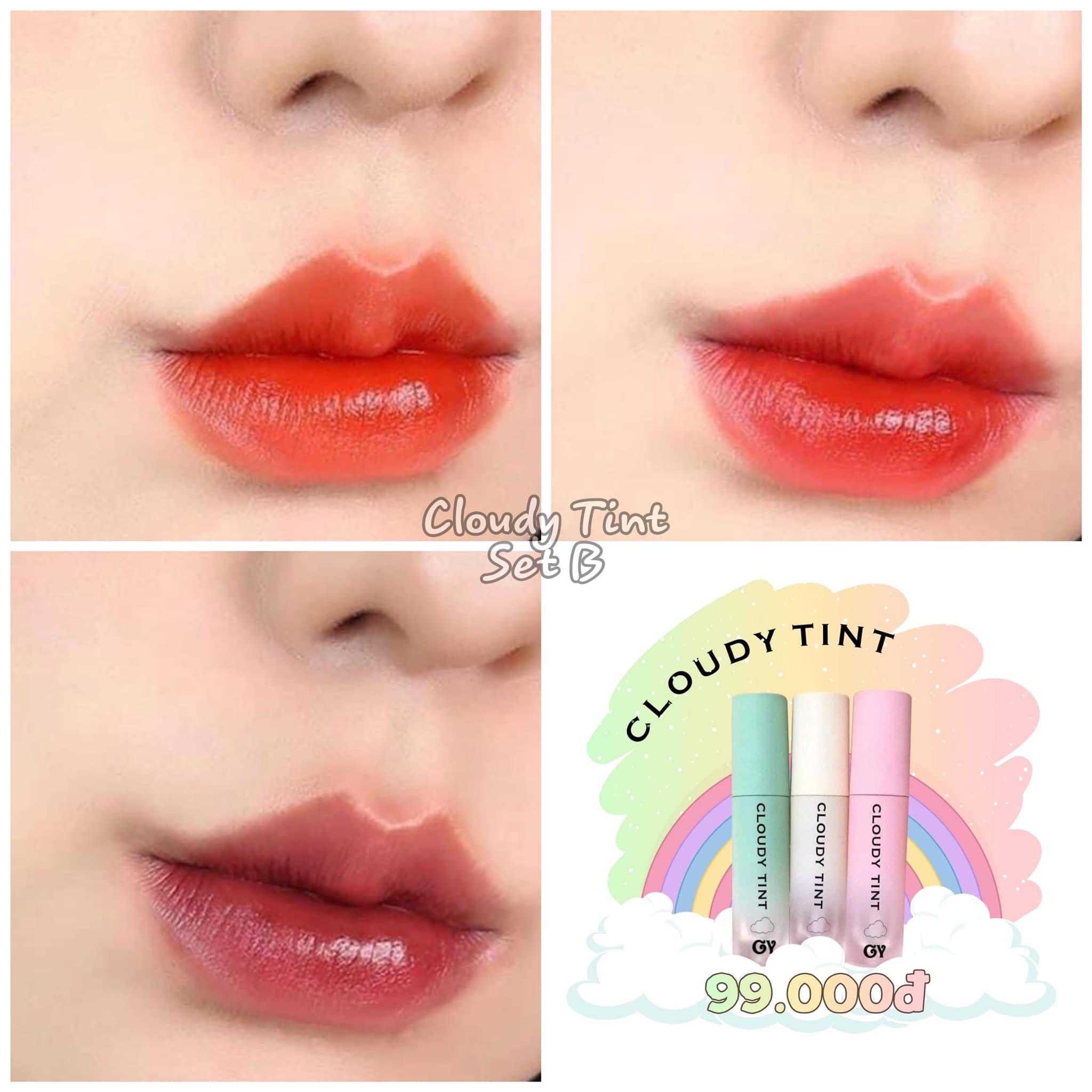 [HCM]SET 3 SON TINT GY TRẦN (TẶNG KÈM MASK MÔI)