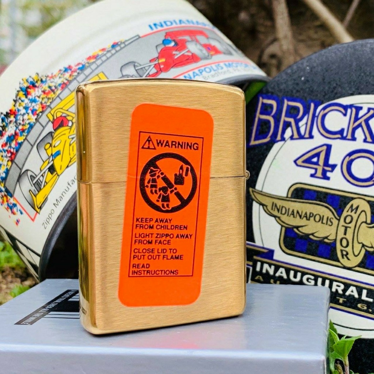 [HCM]Bật Lửa Zippo USA Khắc Logo Malboro - Tặng Xăng Đá