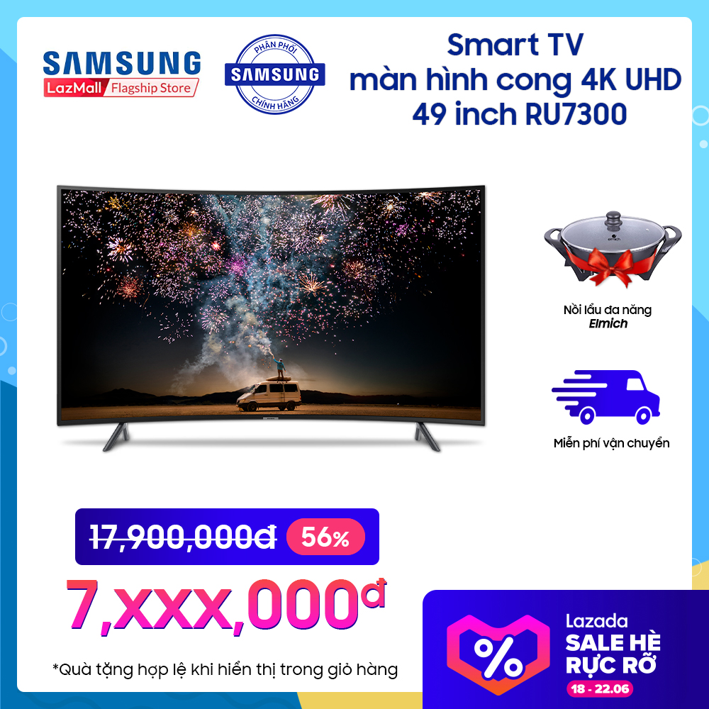 Smart TV Samsung màn hình cong 4K UHD 49inch [Freeship + Quà tặng có hạn]|ProductId:456