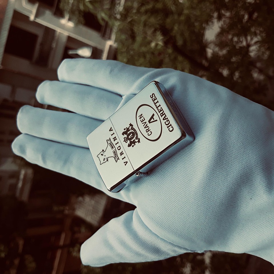[HCM]Bật Lửa Zippo USA Khắc Logo Con Mèo - Tặng Xăng Đá