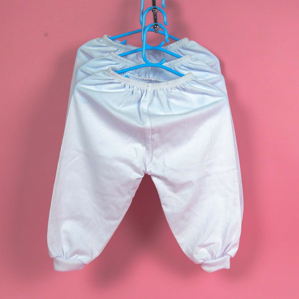 Combo 4 Quần Dài Cổ Bo Mặc Nhà Cho Bé Sơ Sinh Đến 26 ký (Chất Liệu Cotton)