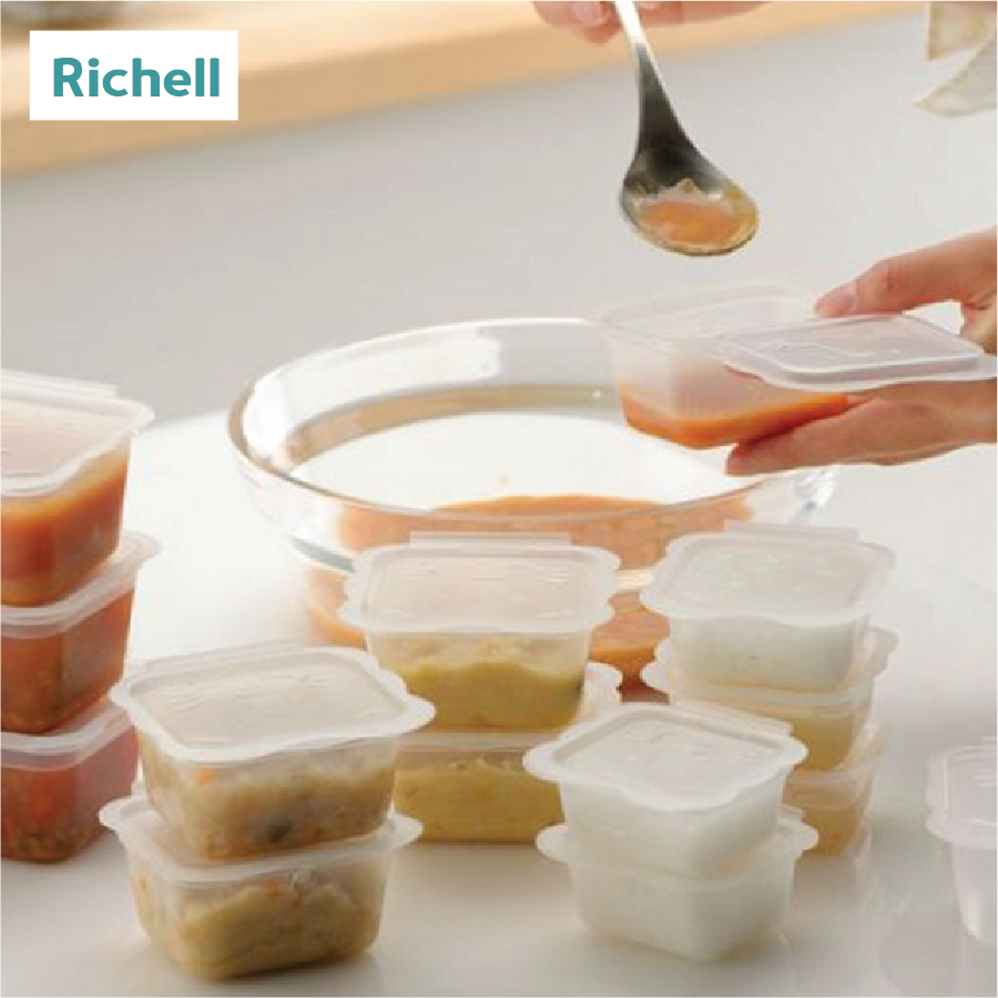 BỘ HỘP TRỮ THỨC ĂN DẶM RICHELL (100ML-8C)