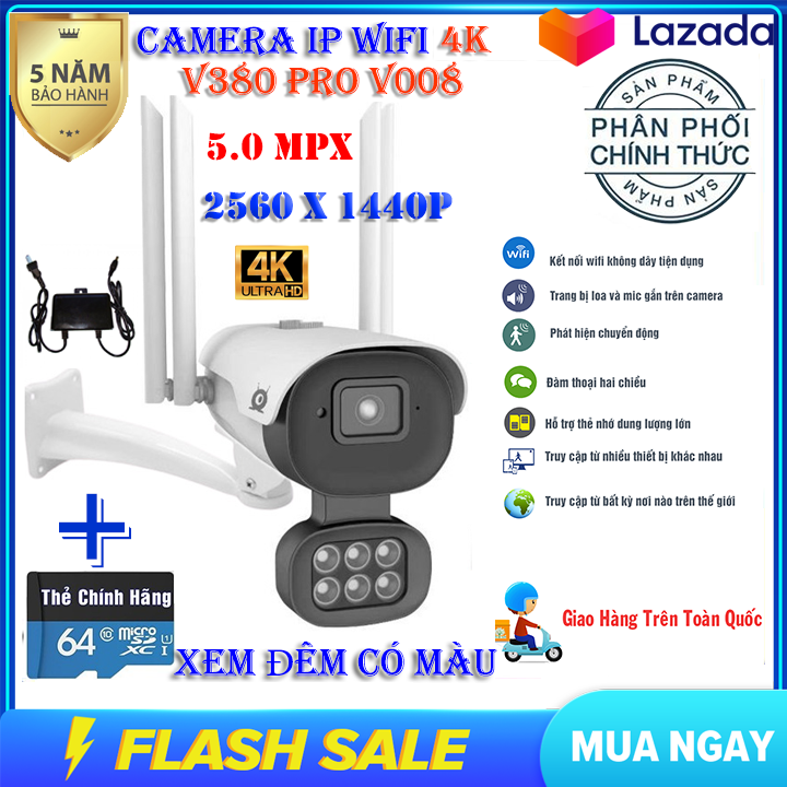 >> BÁO GIÁ (KÈM THẺ CHUYÊN DỤNG LÊN TỚI 64GB,TRỊ GIÁ 399K) CAMERA WIFI TRONG NHÀ VÀ NGOÀI TRỜI YOOSEE S10, 3.0 MPX ,ĐÀM T | Shopee Lazada Sendo Tiki mới nhất 48 (KÈM THẺ NHỚ 64 GB CHUYÊN DỤNG TRỊ GIÁ 350K)Camera ip wifi V380 pro V008 chuẩn 5.0 Mpx,Chống nước, XEM ĐÊM CÓ MÀU,Góc rộng,2560x1440p,camera trong nhà, ngoài trời sử dụng app V380PRO