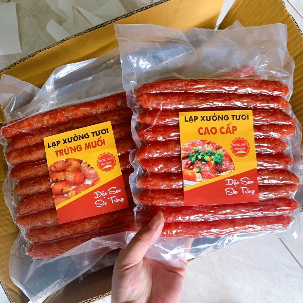 Lạp xưởng tôm loại đặc biệt  KL 500g