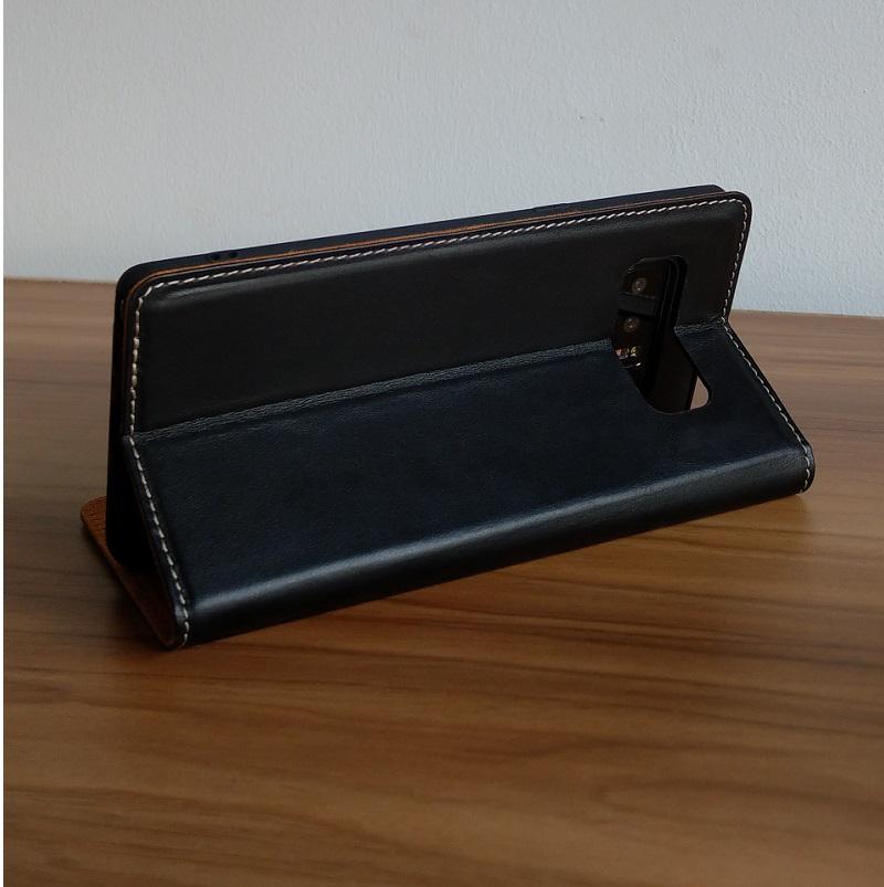 Bao Da Ionecase Samsung Galaxy Note 8 Da Bò Màu Đen