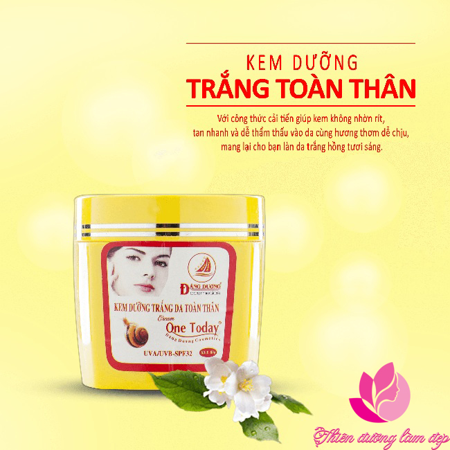 Kem dưỡng trắng da toàn thân ONE TODAY 80g