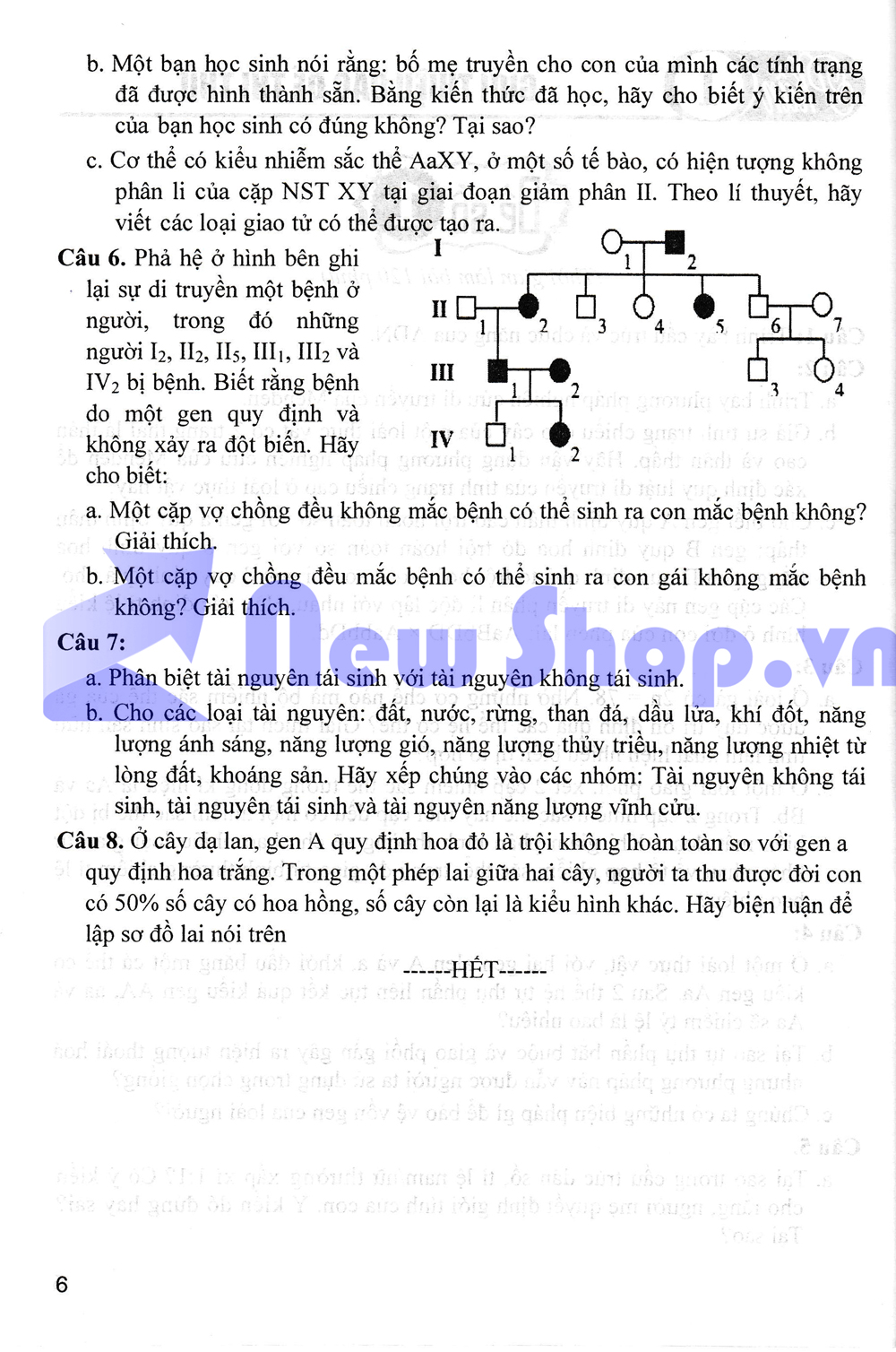 BỘ ĐỀ THI CHUYÊN SINH HỌC 9