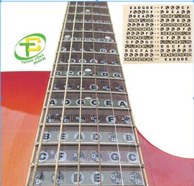 Miếng dán nốt nhạc trên cần đàn guitar Nhạc Cụ Thành Công