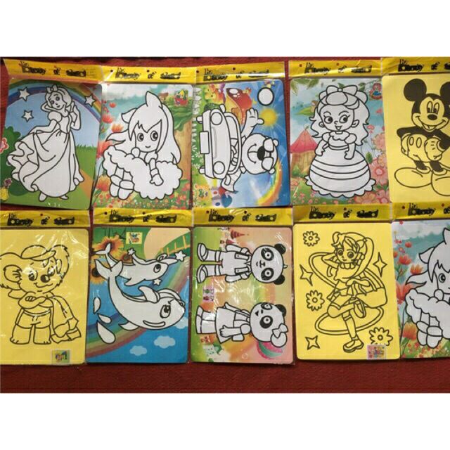 [HCM]SET 2 TRANH CÁT SIZE A4 KÈM CÁT