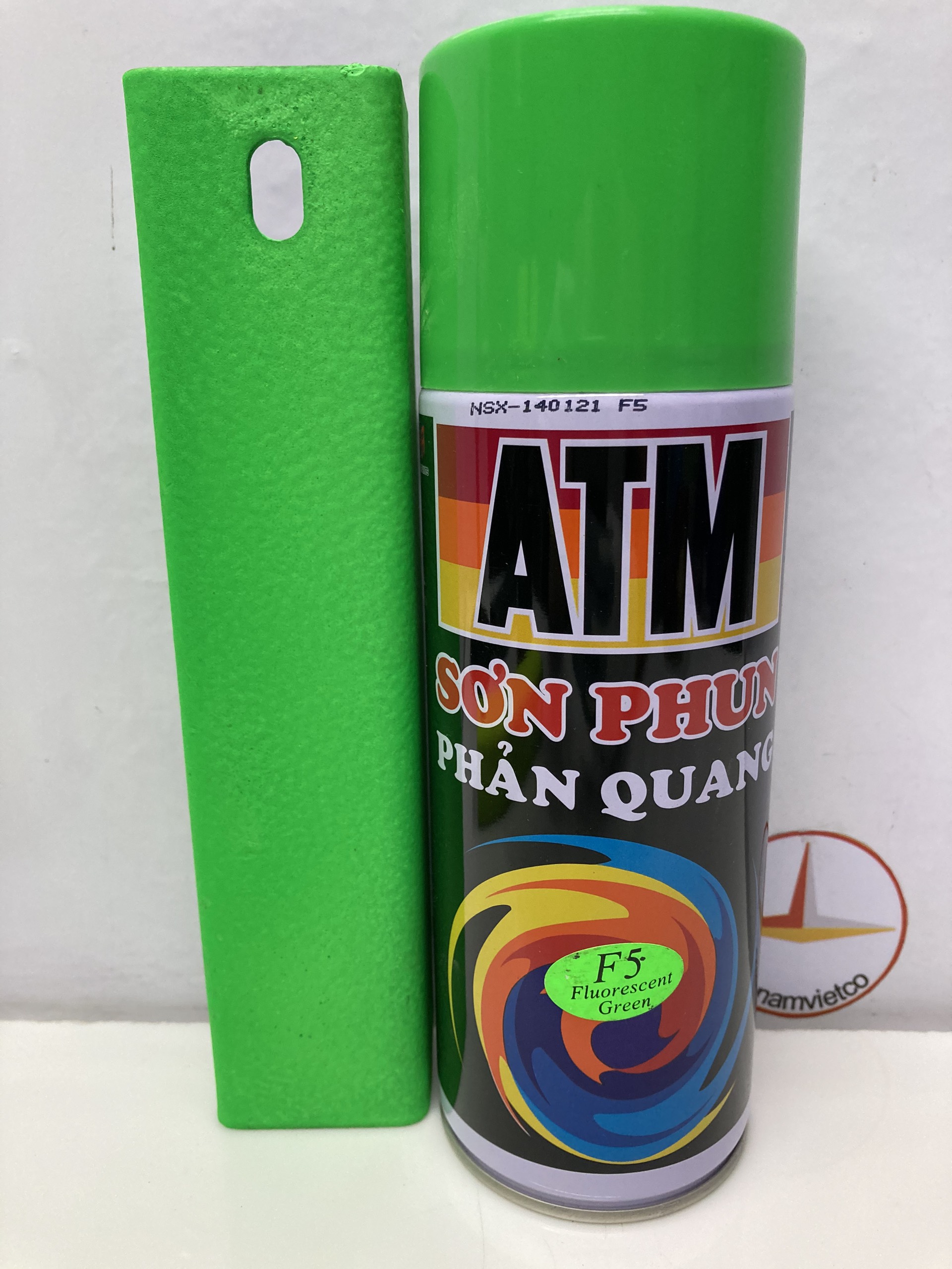 Sơn xịt phản quang ATM màu xanh lá F5