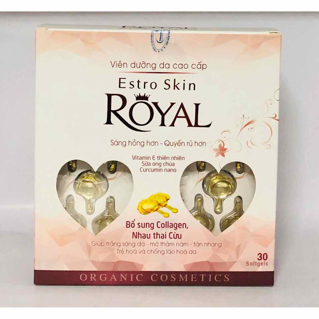 Viên dưỡng da cao cấp  ESTRO SKIN ROYAL (Hộp 6 vỉ, vỉ 5 viên)