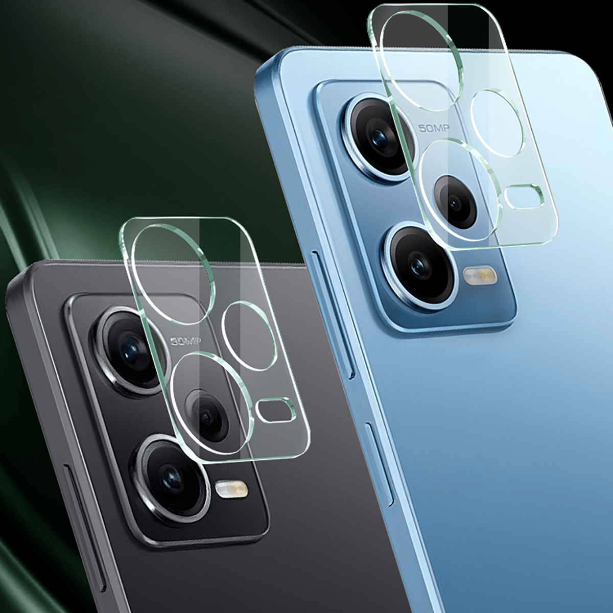 Dán camera Redmi Note 12 Pro Plus thấu kính nổi 3D - Cường lực camera Xiaomi Redmi Note 12 Pro+ độ cứng 9H trong suốt