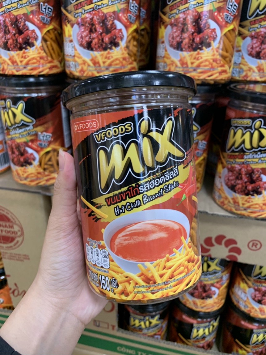 Bim bim que giòn cay MIX Thái Lan - Snack Thái (Hộp 150g)