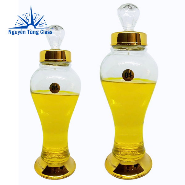 BÌNH NGÂM RƯƠU SÂM THỦY TINH PHÚ HOÀ 1 LÍT