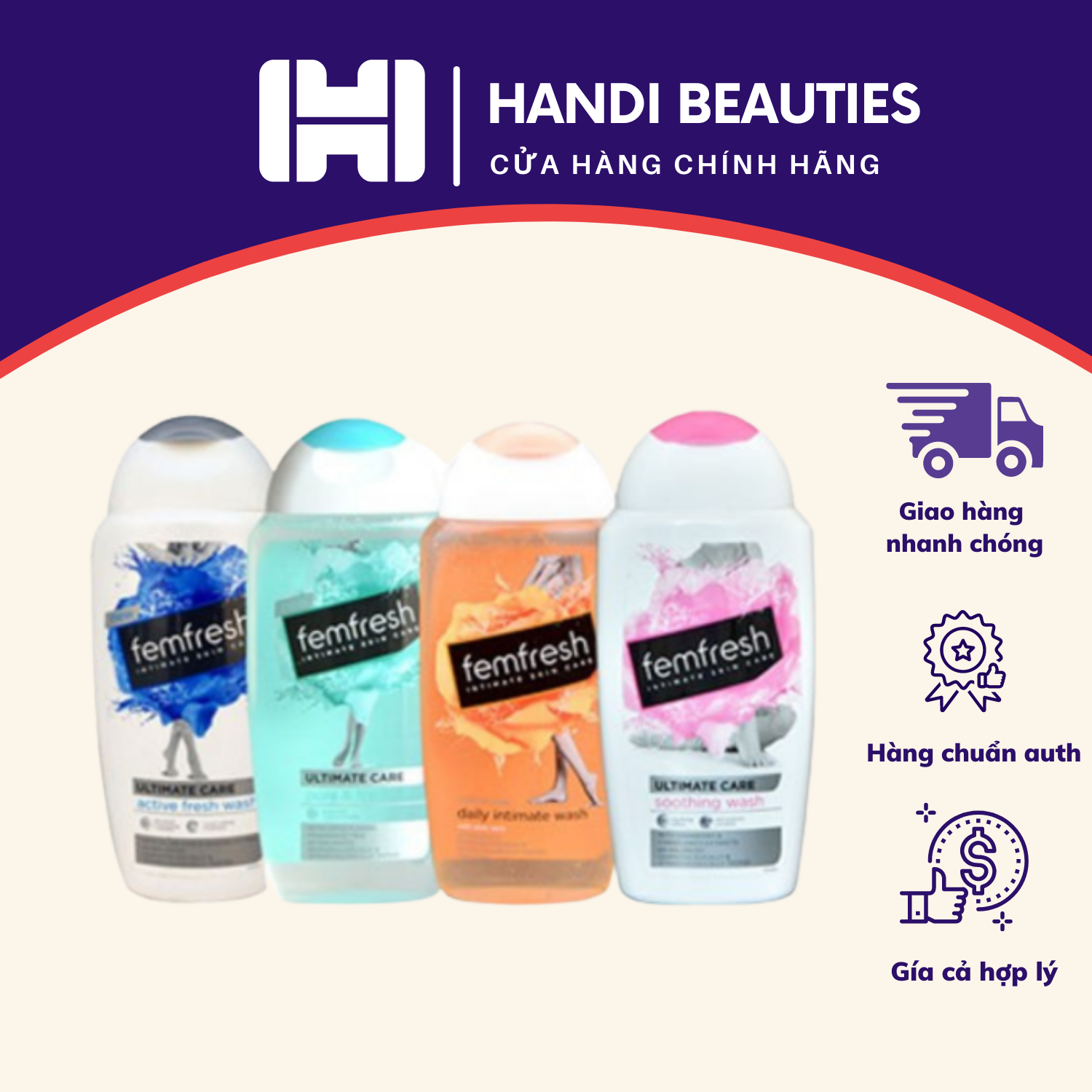 Dung dịch vệ sinh phụ nữ Femfresh 250ml