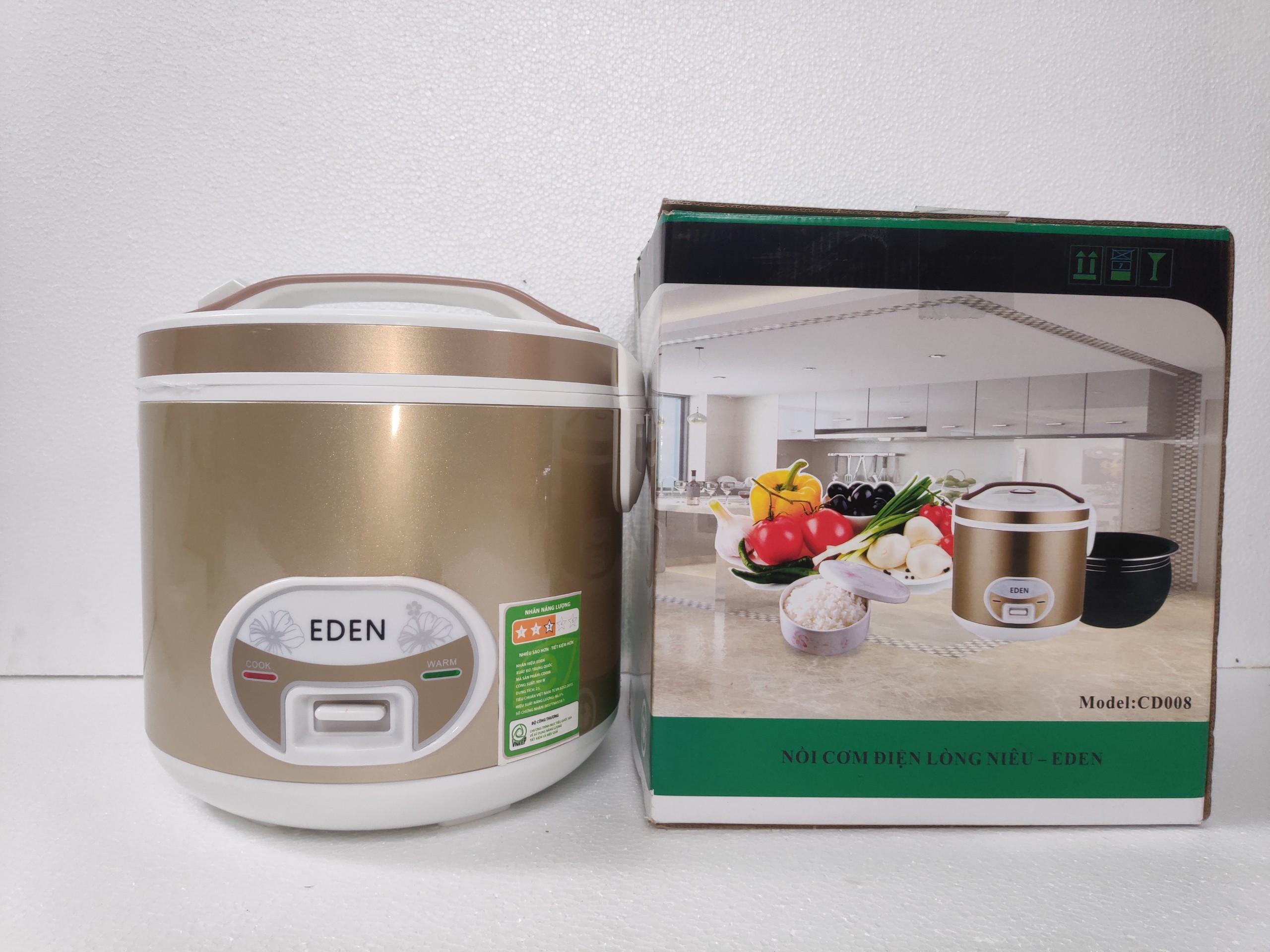 Nồi cơm điện nắp gài lòng niêu 2L- Eden