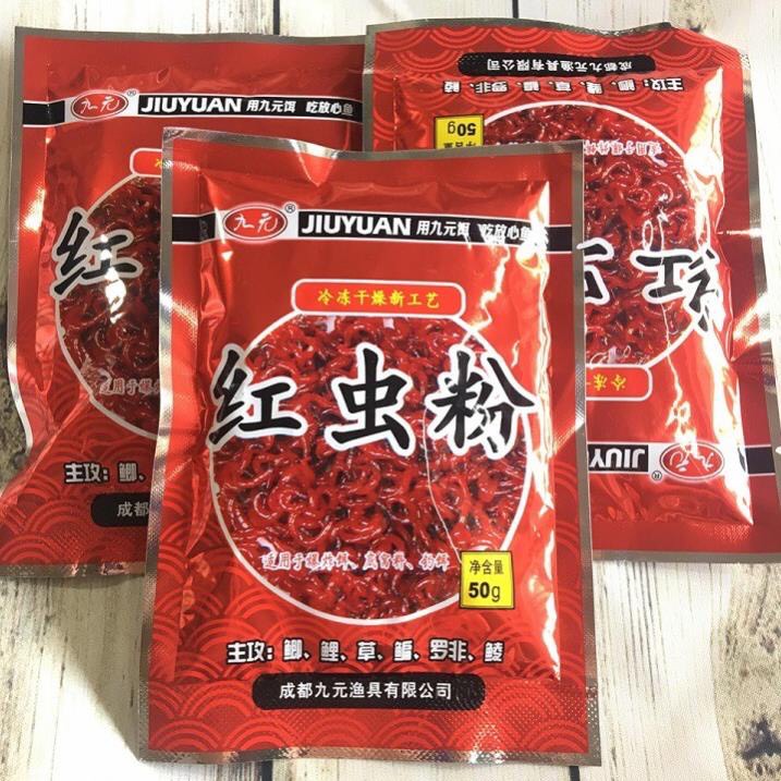 Mồi Bột Trùng Đỏ Bột Trùng Chỉ Dùng Để Trộn Mồi Câu Cá Cực Nhạy