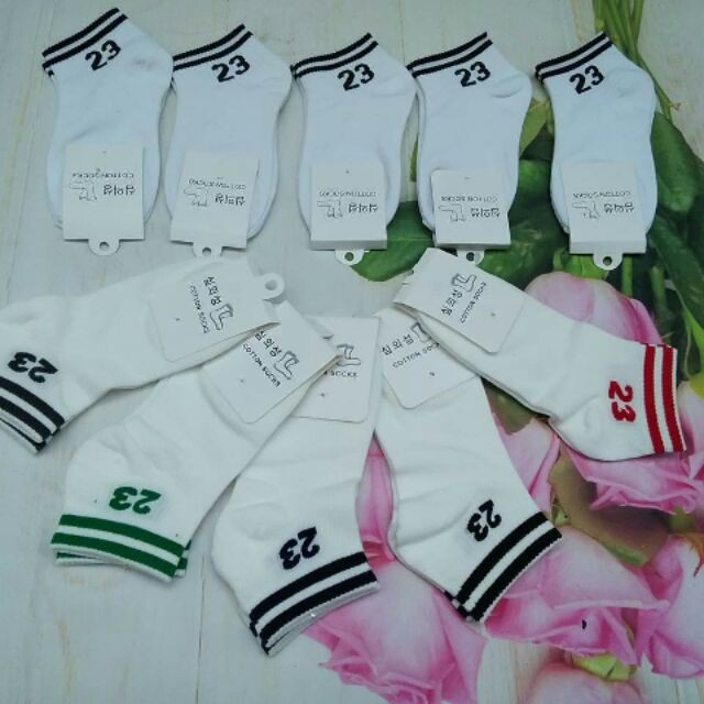 COMBO 05 Tất kẻ số 23 phong cách thể thao