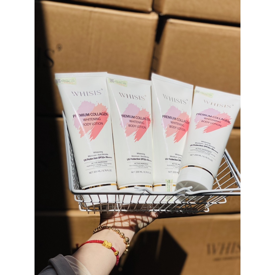KEM DƯỠNG BODY WHISIS TRẮNG DA SPF 50+