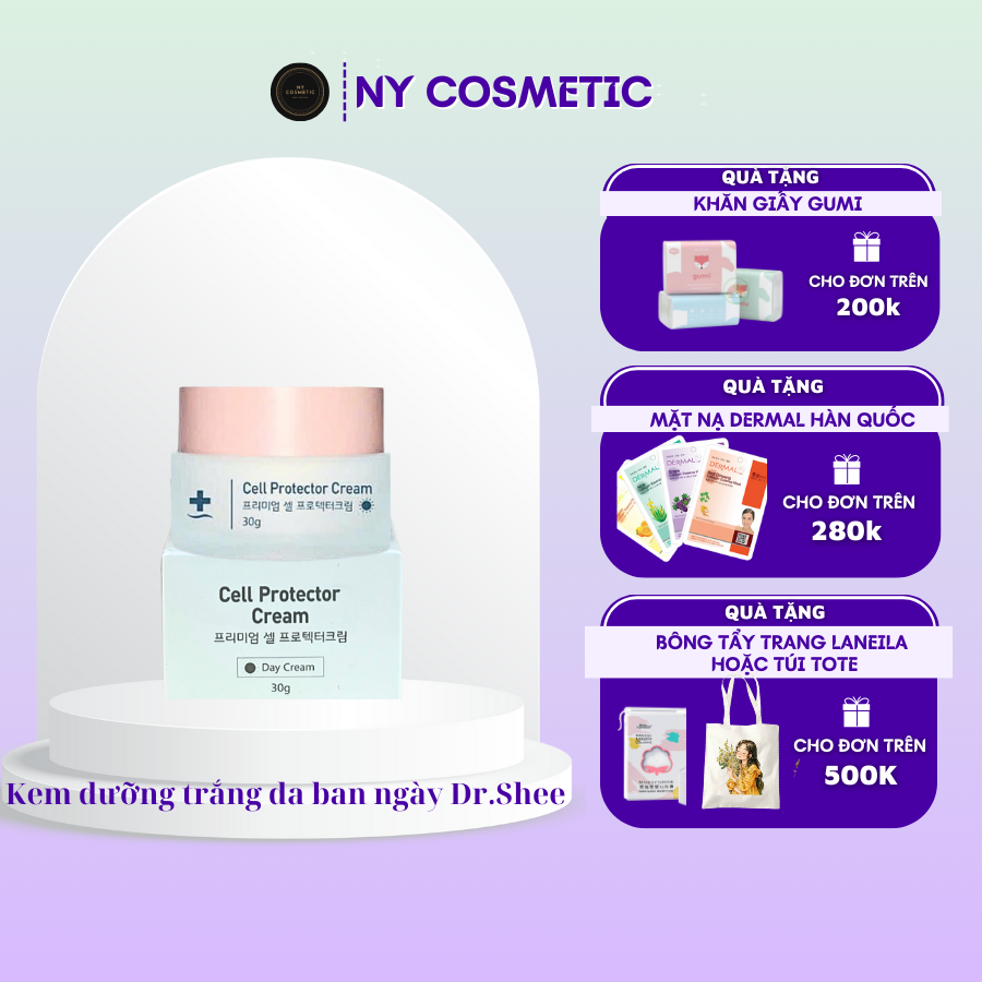 (MẤU MỚI 2023) KEM DƯỠNG TRẮNG PHỤC HỒI BAN NGÀY DRSHEE