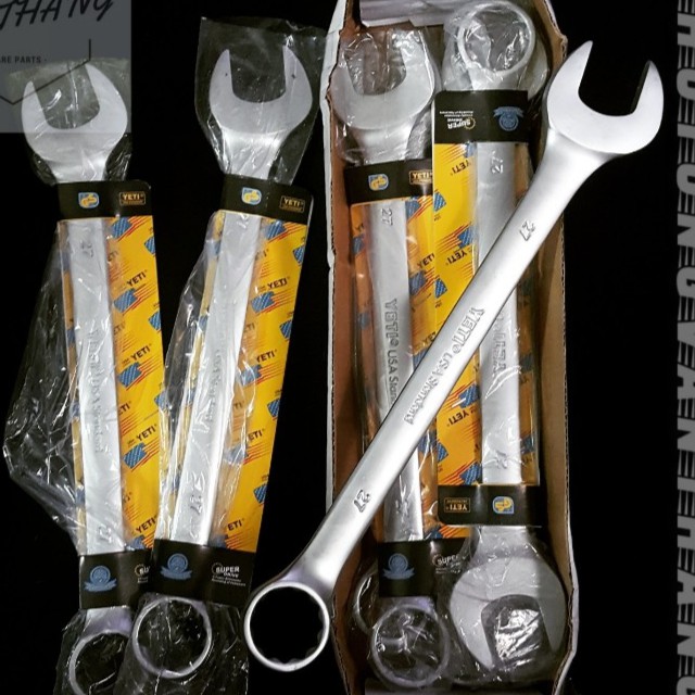 Cờ Lê Vòng Miệng, Chìa Khóa Vòng Số 27mm Chính Hãng YETI Thép CR-V Cao Cấp
