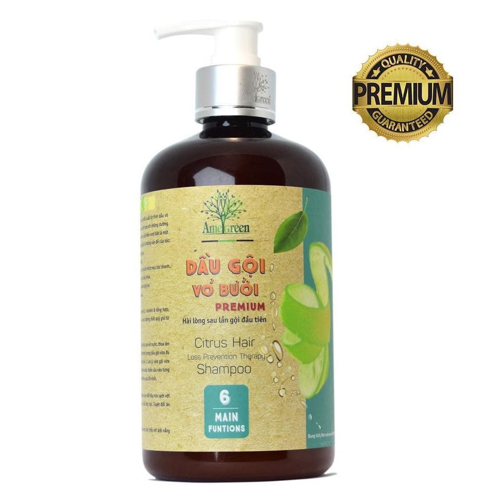 [HCM]Dầu Gội Tinh Dầu Vỏ Bưởi CAO CẤP Premium (600ml)