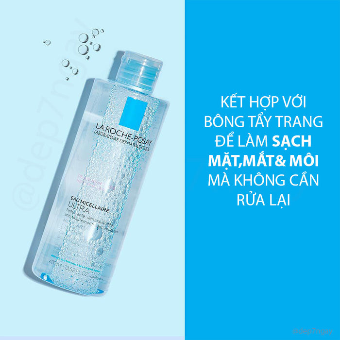 Nước tẩy trang LaRoche Posay Micellar Water 400ml