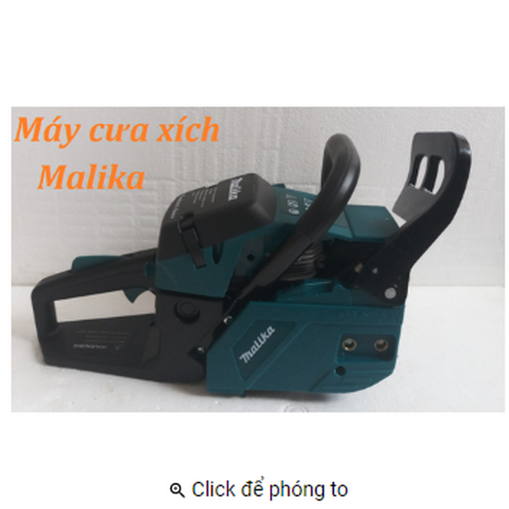 Máy cưa xích chạy xăng Malika