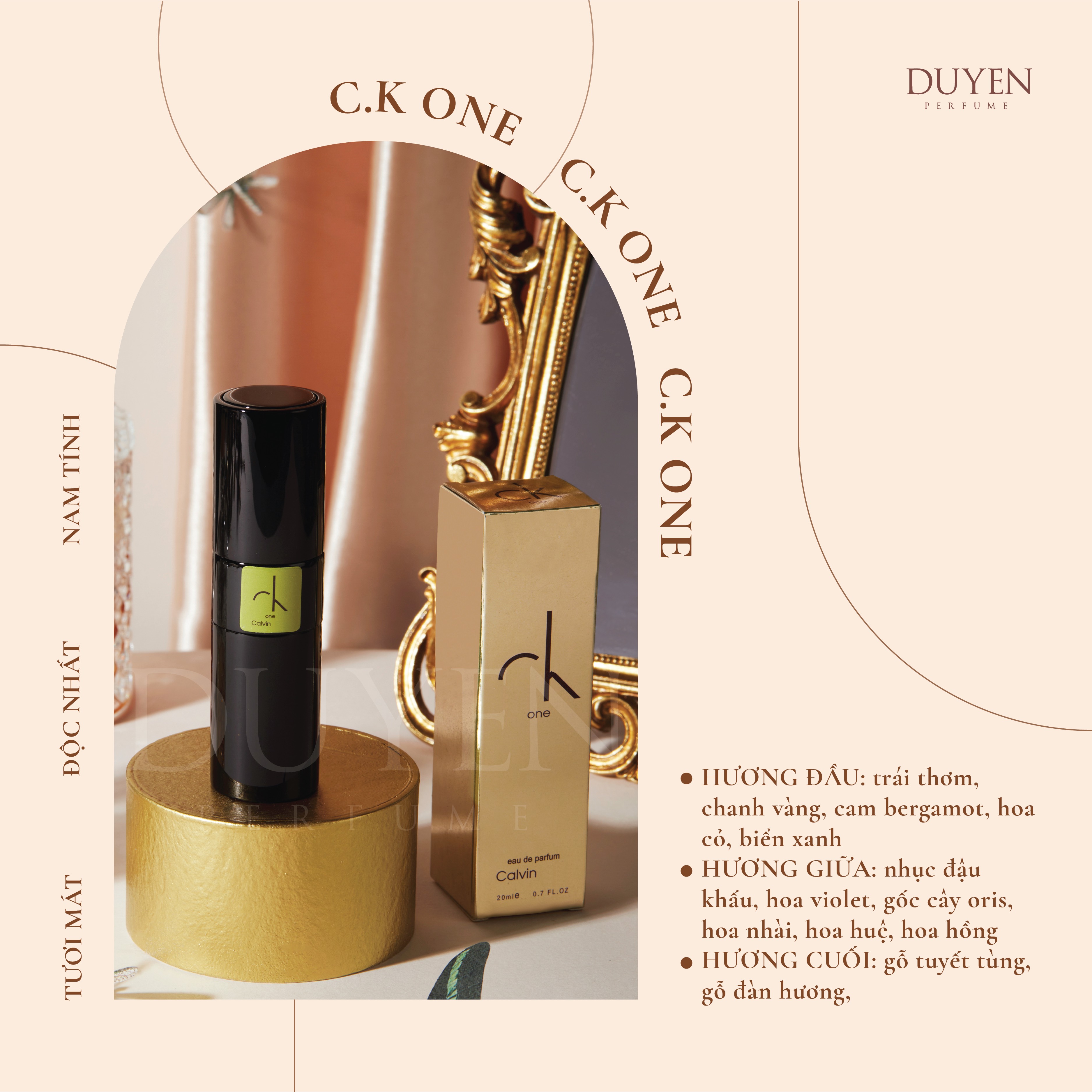 duyenperfume - Nước hoa mini 20ml CK ONE (unisex)
