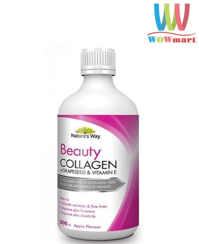 Collagen nước tinh chất hạt nho Natures Way Beauty Collagen Liquid 500ml cao cấp