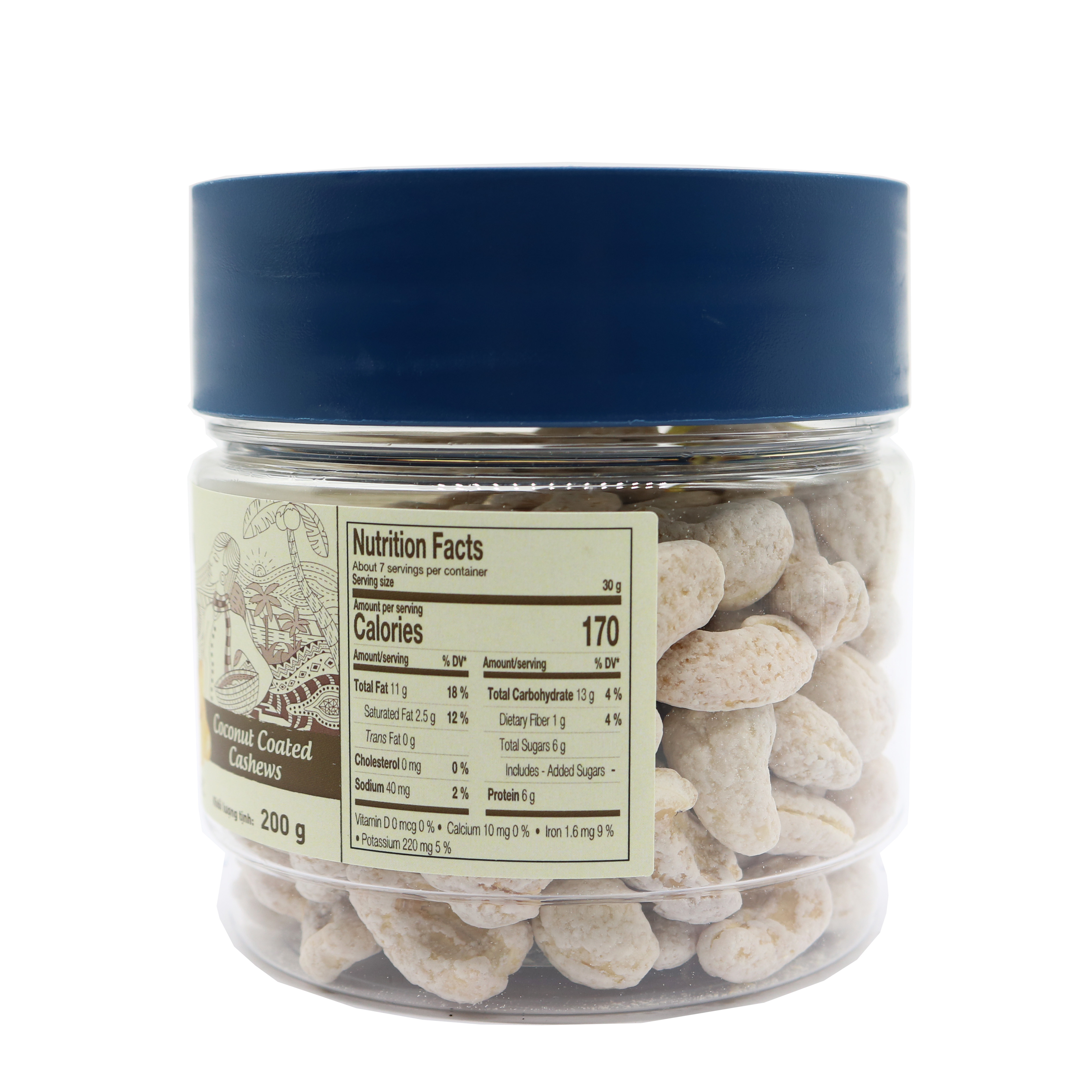 LAFOOCO Hạt Điều Nước Cốt Dừa 200g