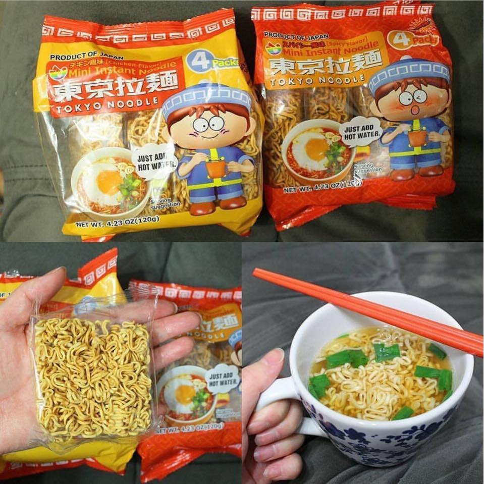 mỳ tokyo noodle cho bé vị tôm nhật bản, mì cho bé ăn dặm, mì hữu cơ cho bé 4