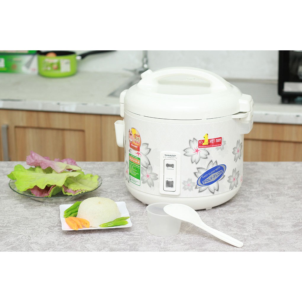 Nồi cơm điện Sharp 1.8 lít KS-182ETV (Giá áp dụng giao tại HN, HCM& các tỉnh liên hệ shop)