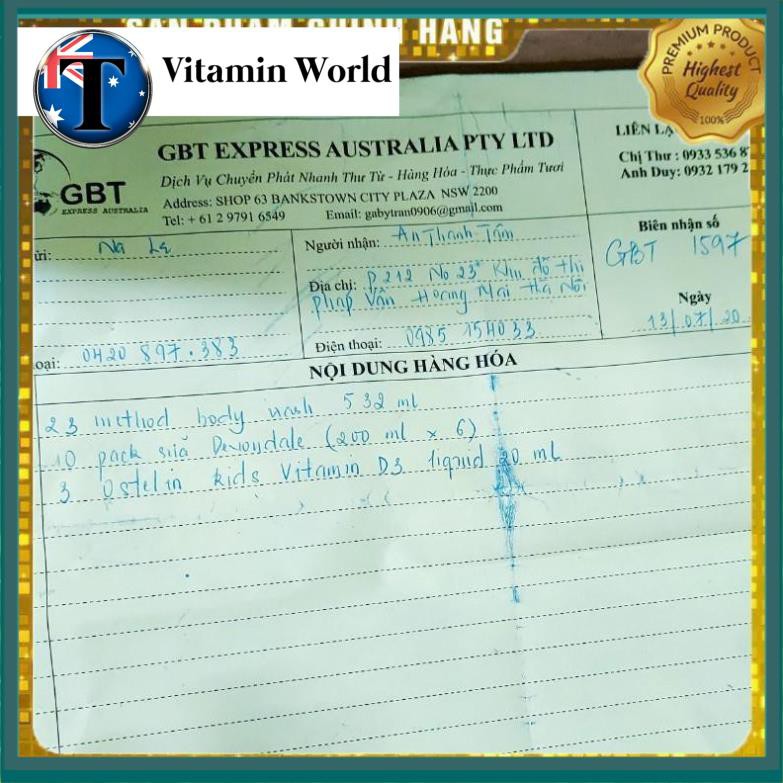 Sữa Tắm Oganic Method Body 532ml - Chính Hãng Australia