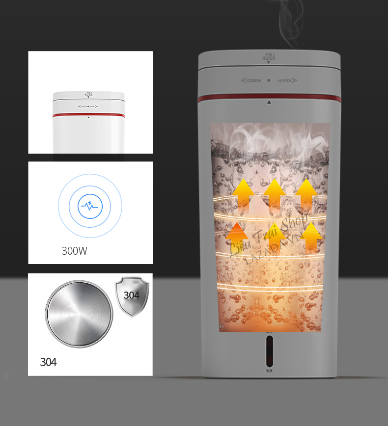 Ấm siêu tốc mini du lịch ấm đun nước mini du lịch cao cấp Portable kettle 350ml