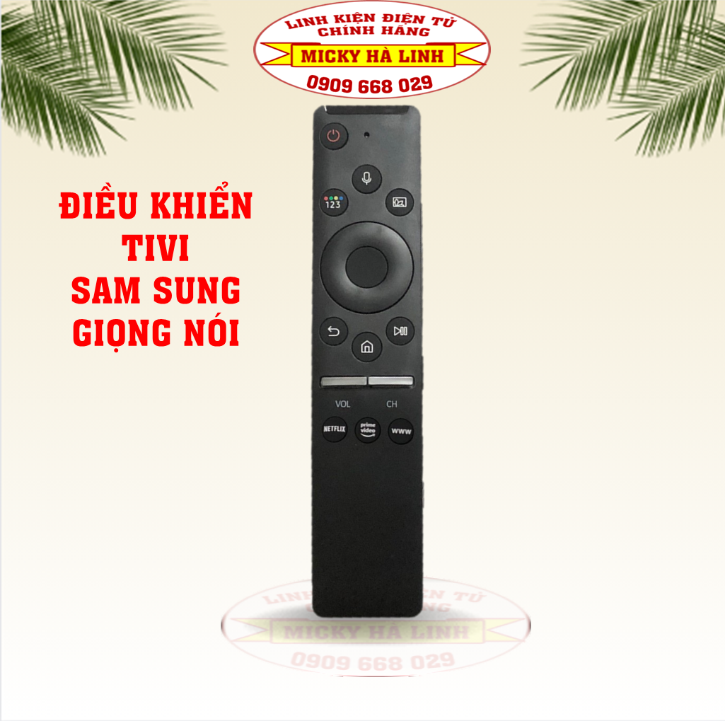 Remote điều khiển tivi samsung giọng nói dùng cho tivi samsung smart 4k ultra