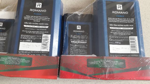 [HCM]Combo 2 chai tắm gội Romano Force 2in1  650g