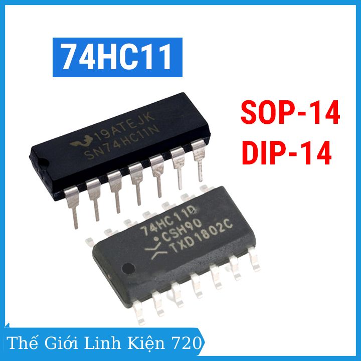 74HC11 SOP14 / DIP14 Triple 3-input AND Gate